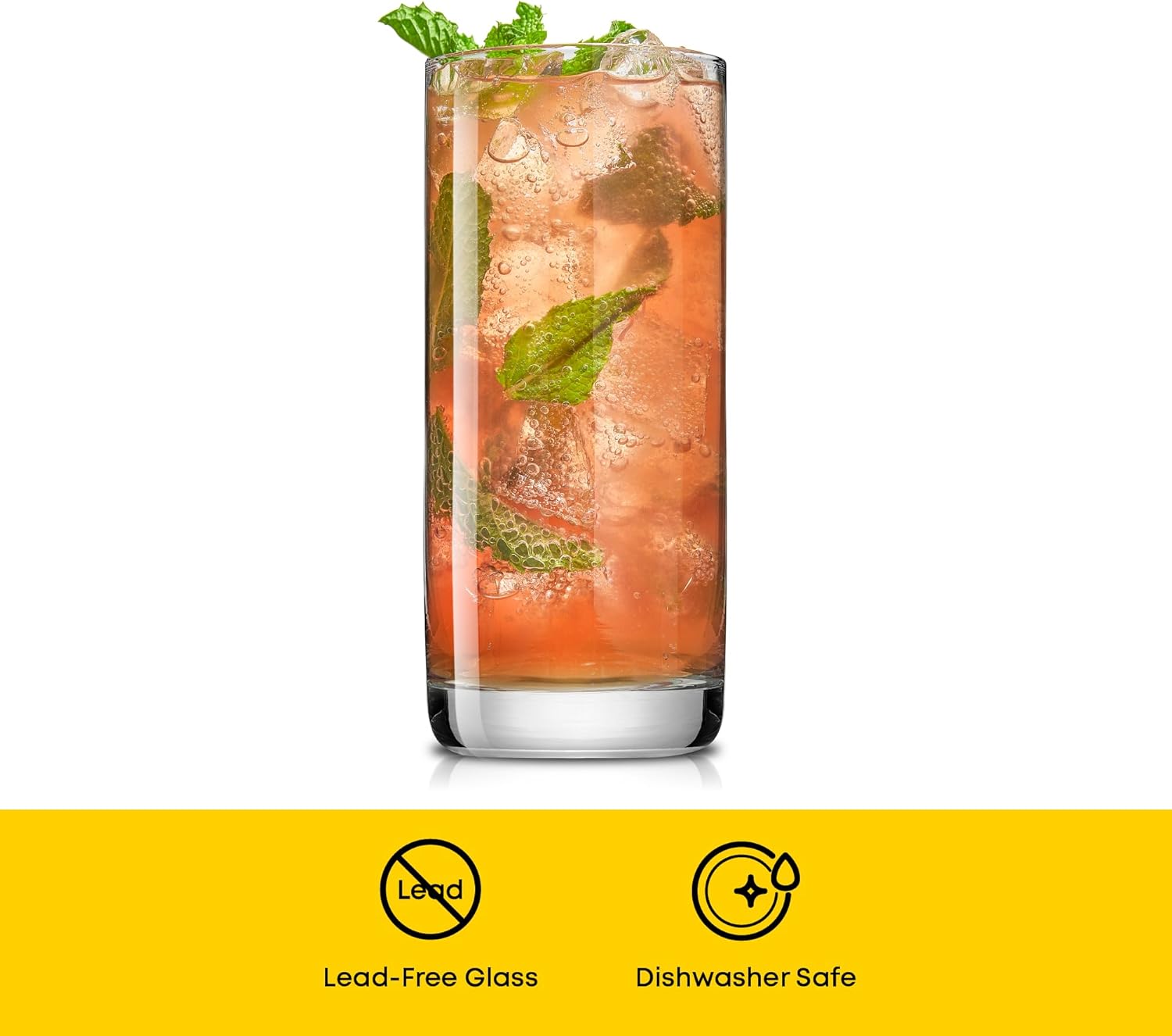 Faye 13oz Highball Glasses, 6p - Highball Glass Set ulasan dan harga