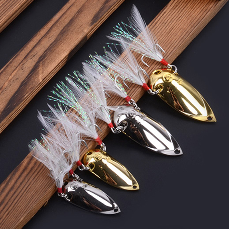 4pcs Fishing lures spoon metal - Jigger Double Sided ulasan dan harga