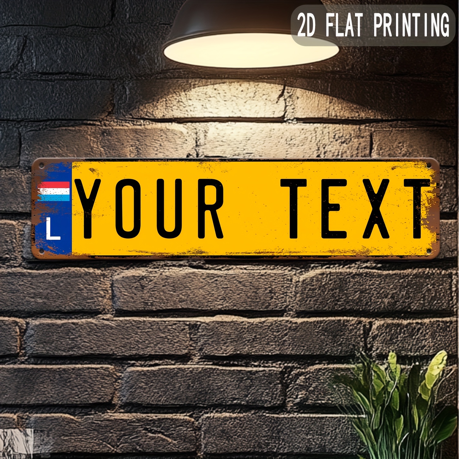 2D Flat,1pc, Wall Decor, Custo - Home Bar Cafe ulasan dan harga
