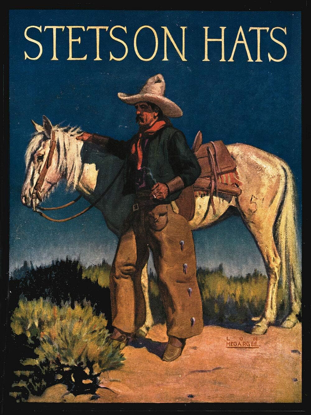 Stetson Hats Cowboy Metal Tin  - Home Bar And Kitchen ulasan dan harga