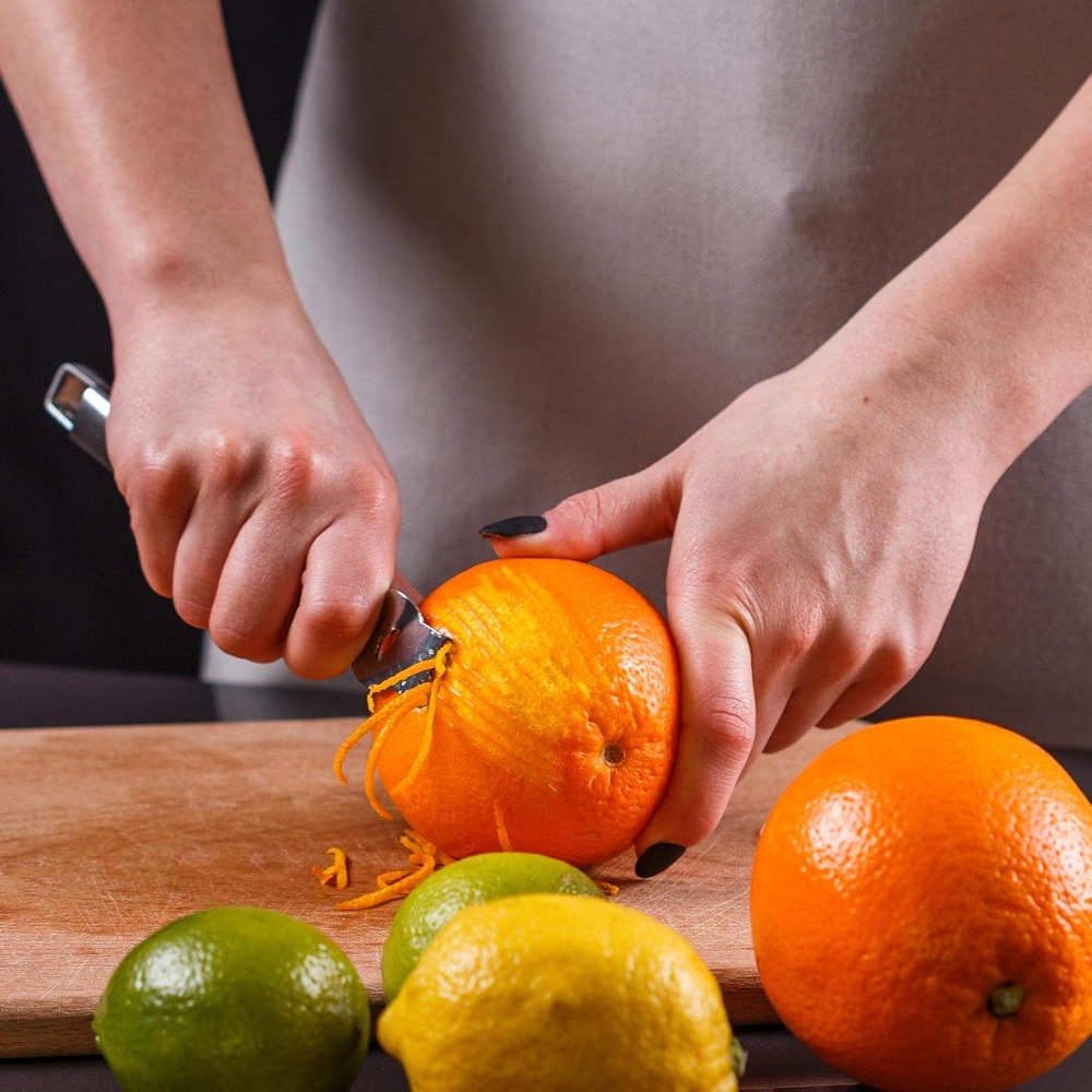 4 Pieces Lemon Zester with Cha - Peeler Channel Knife ulasan dan harga