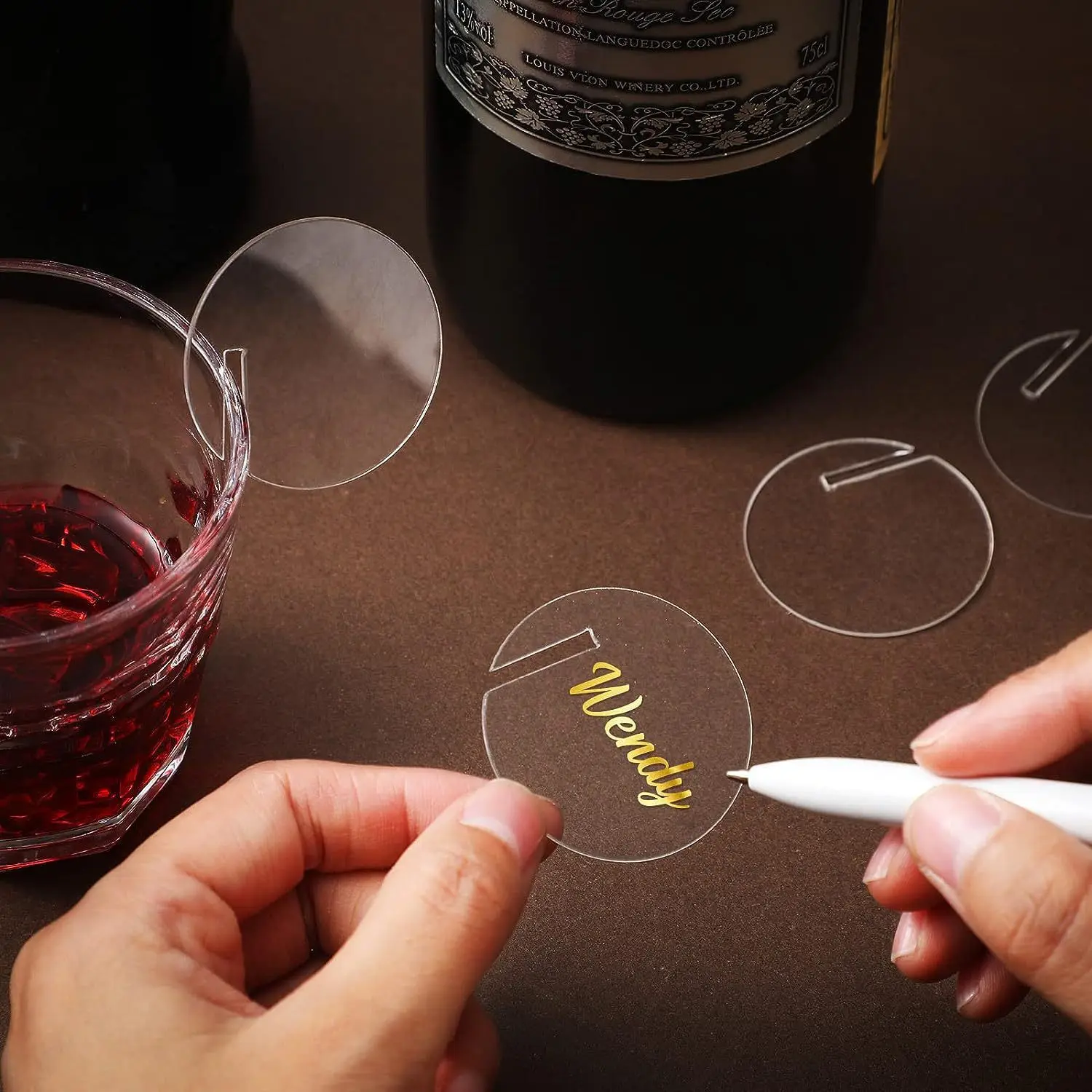 30pcs Beverage labels Acrylic  - Cocktail Recipe Book ulasan dan harga